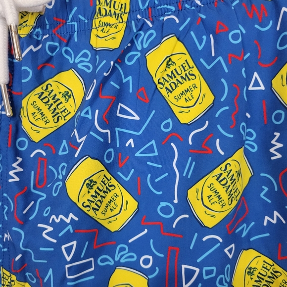 New with Tag Shinestry Samuel Adams Summer Ale Swim Shorts Size Medium - Picture 2 of 6